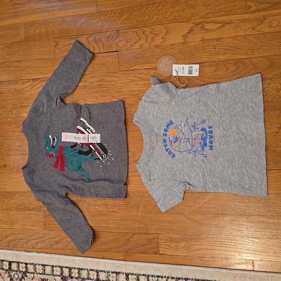 JUMPING BEANS & CARTER'S BRANDS BABY BOY BUNDLE OF 7 SHIRTS ALL SIZE 12 MONTHS - Picture 3 of 16